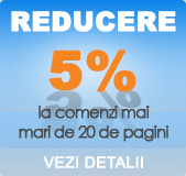 reducere 5% pentru traduceri engleza romana pentru clientii pesoane fizice care se afla la a 2-a comanda 